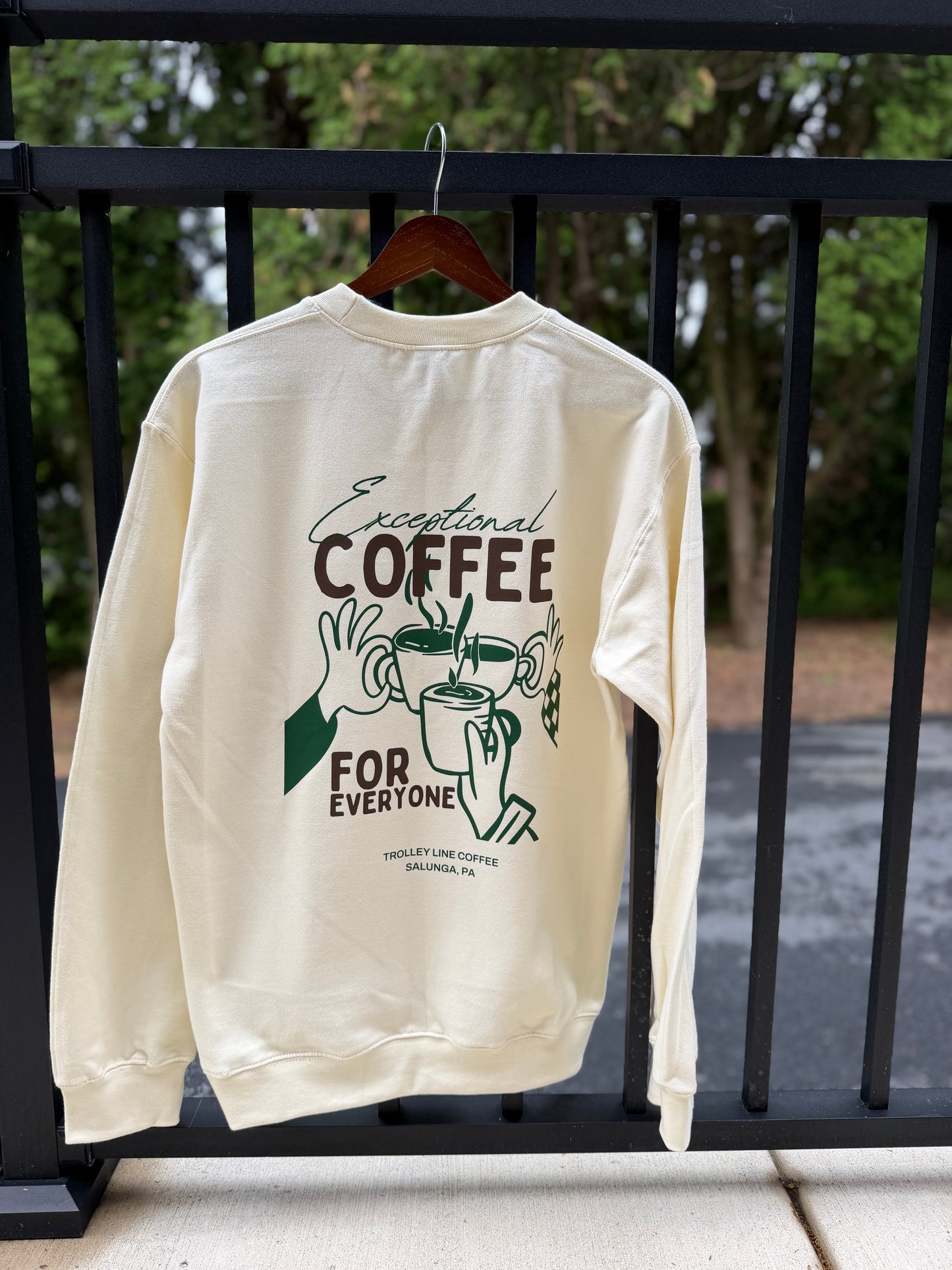 Exceptional Coffee Graphic Crew Neck
